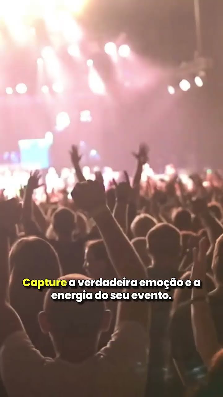 Cobertura aérea de evento, vista de cima